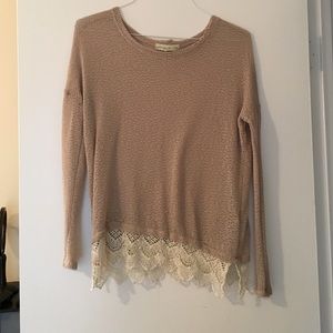 Cute laced sweater