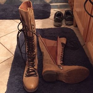 Steve Madden tall lace up boots
