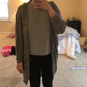 Gray cardigan