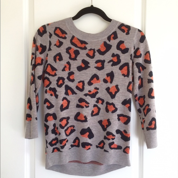 Club Monaco Leopard sweater