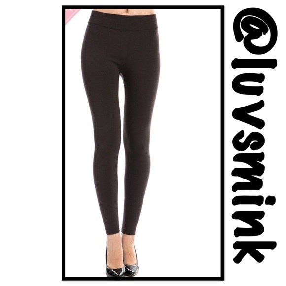 BOHO FLEECE LINED LEGGINGS ON GREY NWT - Picture 4 of 4