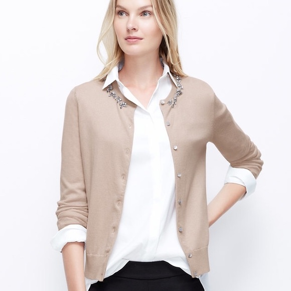 Embellished Neck Ann Cardigan
