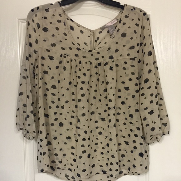 Black and Tan blouse - Picture 1 of 1