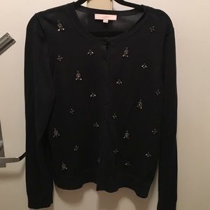 Embellished Crew Neck Cardigan