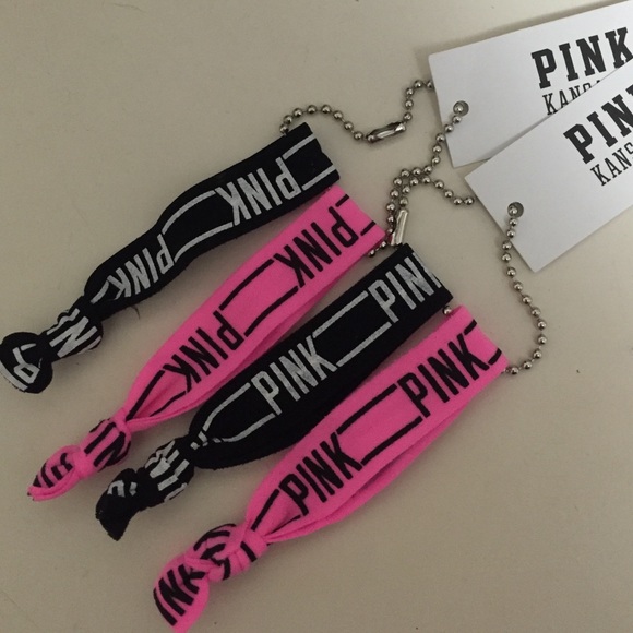 VS Pink hair ties