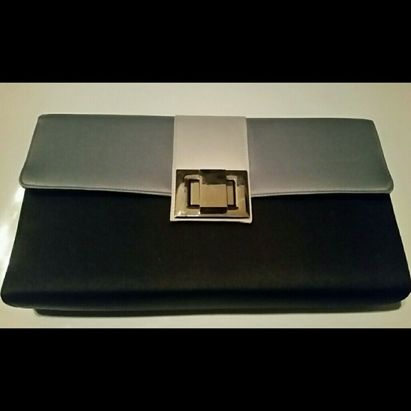 NWT Satin Dressy Evening Clutch With Strap Option