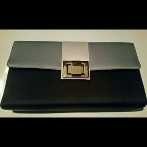 NWT Satin Dressy Evening Clutch With Strap Option