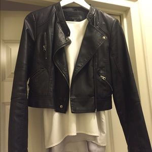 Topshop leather jacket