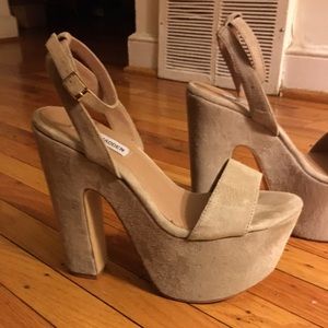 Steve Madden Shazzam platform shoes.