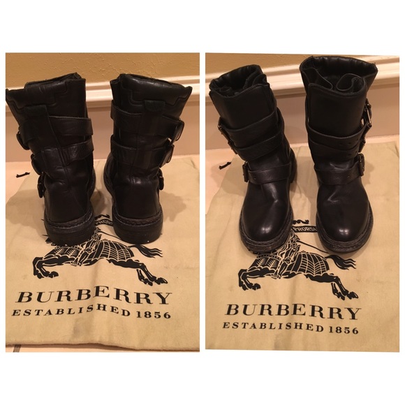 Burberry combat boots size 7 - Picture 2 of 4