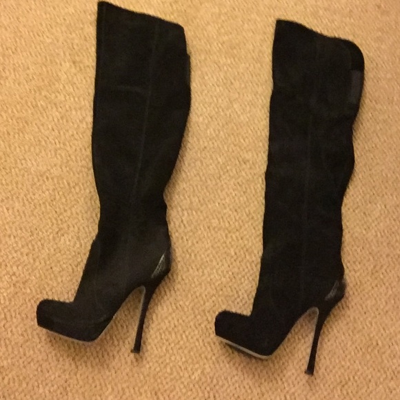 H by Halston Liza OTK black boots - NWOT