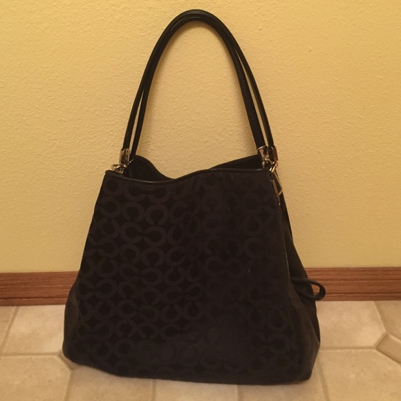 Black coach purse