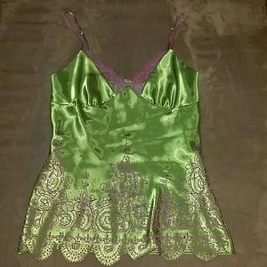 Sexy Shiny Green Top