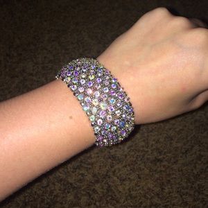 Rhinestone stretch bracelet
