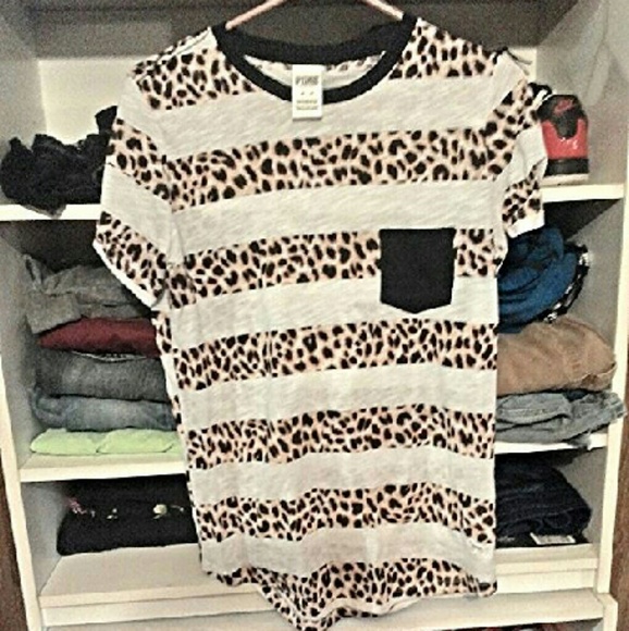 Vs Pink cheetah print shirt. - Picture 1 of 1