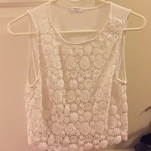 Floral Lace Crop Top
