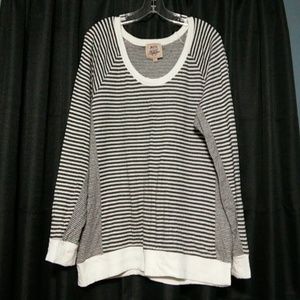 Black and white striped sweater