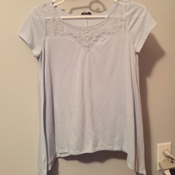 Short sleeve high low top