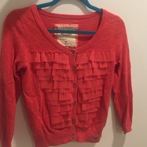 Coral cardigan