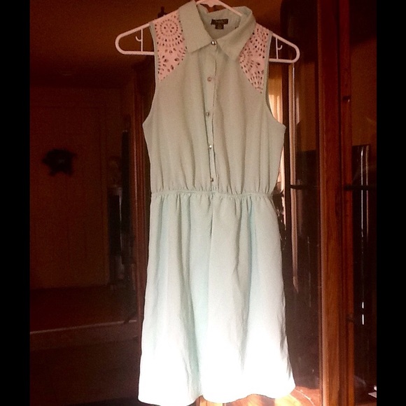 Mint green dress