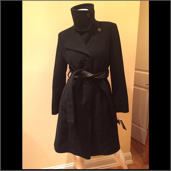 Dkny cashmere wool blend trench coat. Nwt! Sz 4 sm