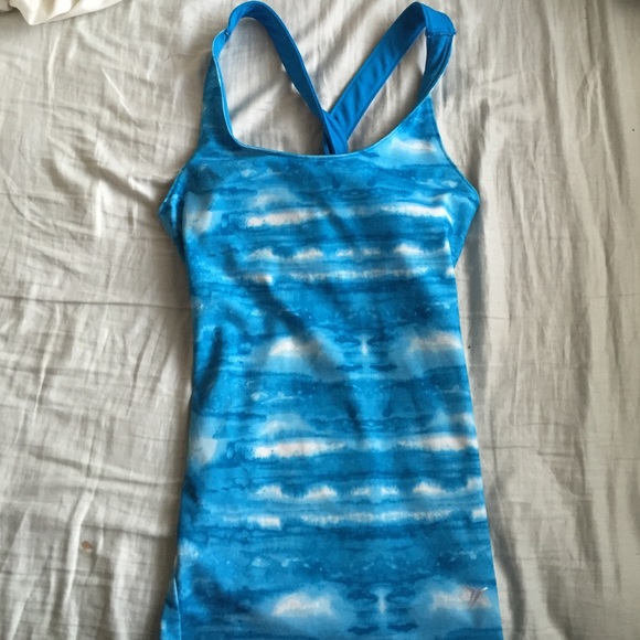 Old Navy Blue & White Work Out Tank