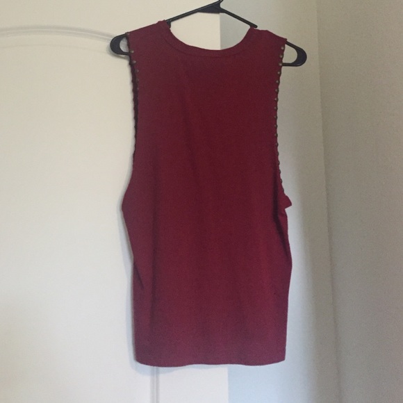 Red ribbed tank from F21