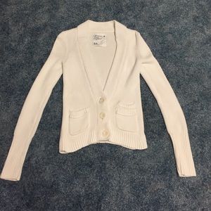 Button-up knit sweater