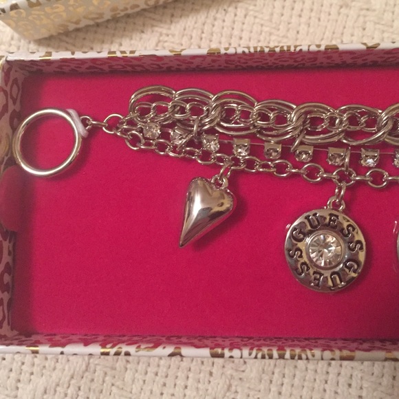 Guess Multi-Strand Charm Bracelet - Picture 2 of 4