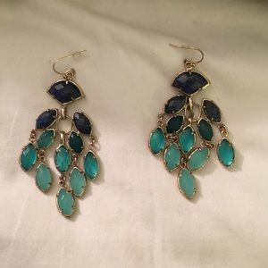 Kendra Scott Turquoise & Navy Earrings