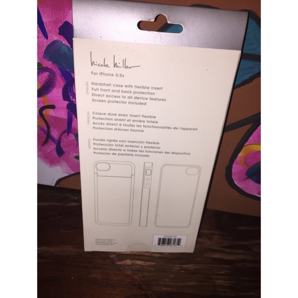 🎀Pink and Turquoise Nicole Miller Phone Case🎀 - Picture 2 of 2