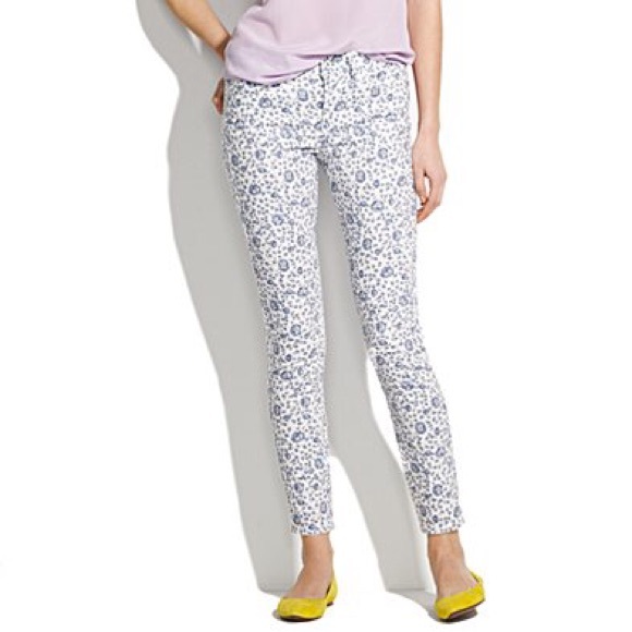 JCrew Super Stretchy Skinny Jean (blue floral)