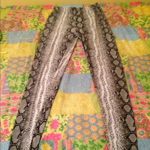 Ejel Pants - Snakeskin print leggings