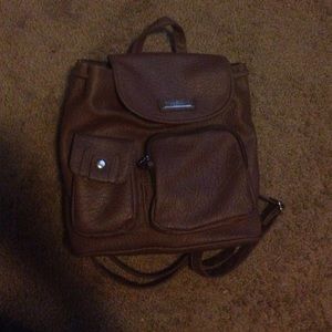 Leather backpack