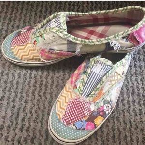 Patterned Patched Keds