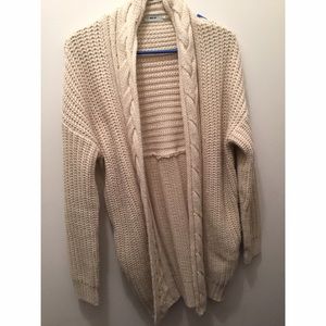 Oversized cream sweater