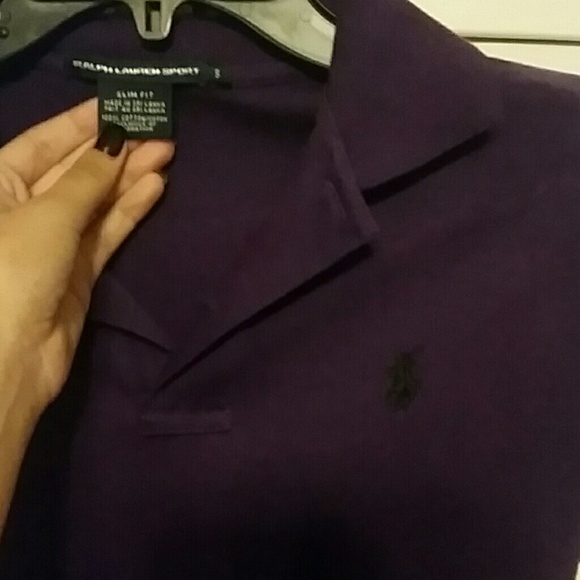 Dark purple polo collared shirt - Picture 2 of 2