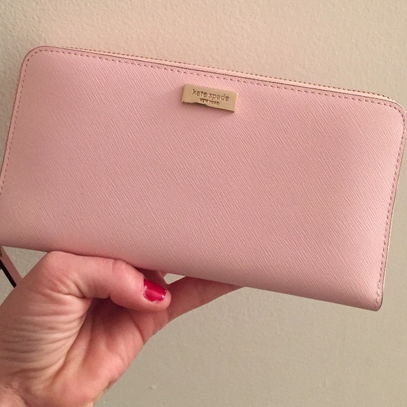 NWT Kate Spade baby pink wallet!!!