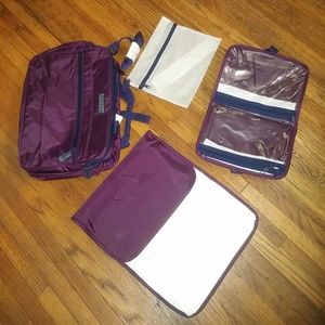 Large Diaper Bag with changing pad & diaper store