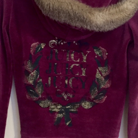 Fur Detail Velour Jacket - Picture 4 of 4