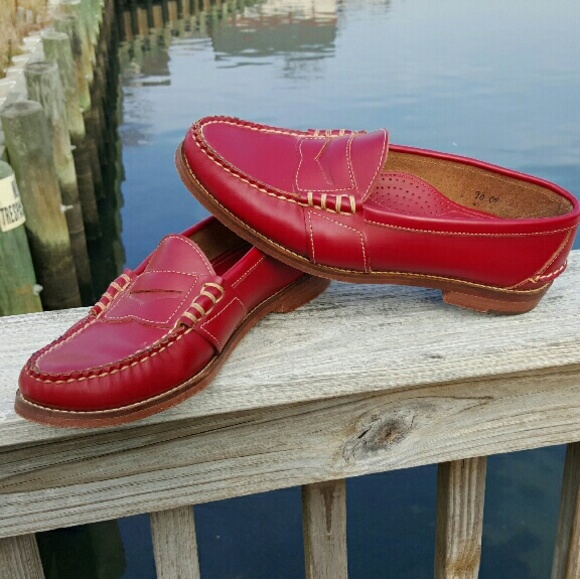 Red Ralph Lauren loafers