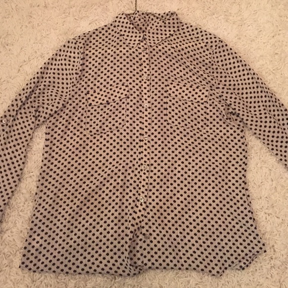 LOFT Button down light blouse