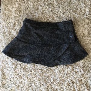 Wool mini skirt