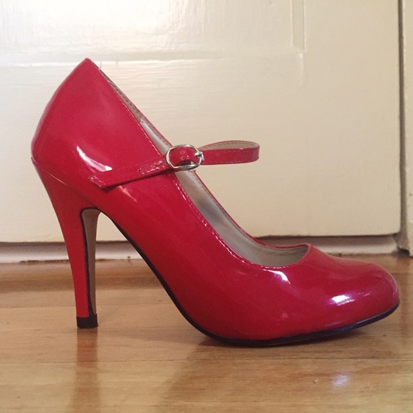 Cherry Red Pinup High Heels