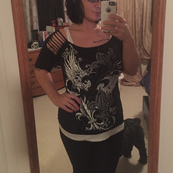Rebel top similar to affliction clothing - Picture 1 of 1