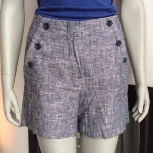 Textured sailor inspired shorts