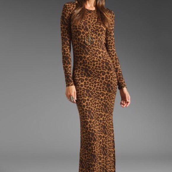 Blu Moon Open Back Long Sleeve Maxi Dress.