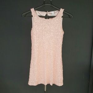 H&M Pink Sequined Shift Dress