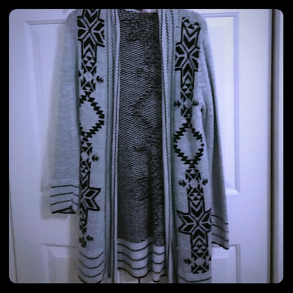 Grey blue long sweater