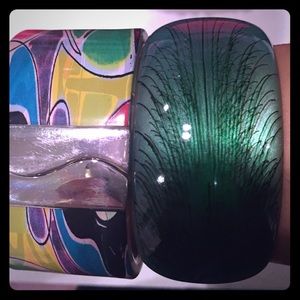 Two pack colorful bangles